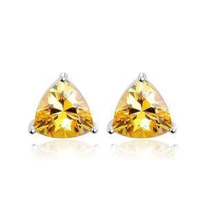 18k Trillion Citrine Earrings